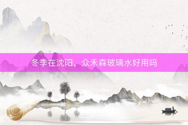 冬季在沈阳，众禾森玻璃水好用吗