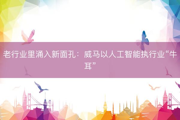 老行业里涌入新面孔：威马以人工智能执行业“牛耳”